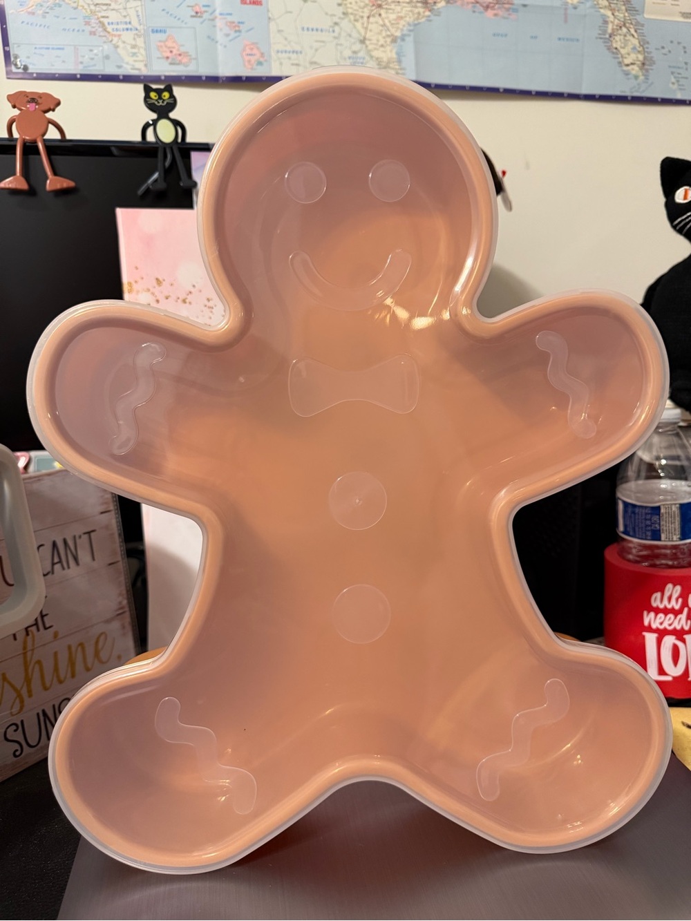 Gingerbread Party Serving Tray - reusable Holiday Platter